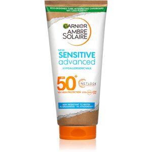 Garnier Ambre Solaire Sensitive Advanced opaľovacie mlieko pre citlivú pokožku SPF 50+ 175 ml