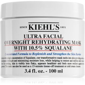 Kiehl's Ultra Facial Overnight Rehydrating Mask with 10.5% Squalane nočná maska pre obnovu pleti 100 ml