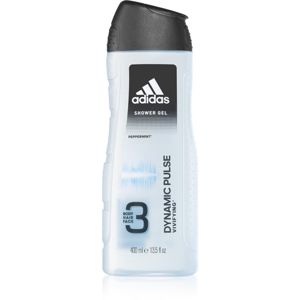 Adidas Dynamic Pulse sprchový gél na tvár, telo a vlasy 3v1 400 ml