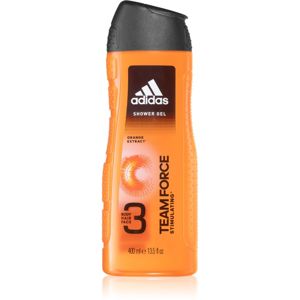 Adidas Team Force sprchový gél na tvár, telo a vlasy 3v1 400 ml