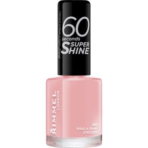 Rimmel 60 Seconds Super Shine lak na nechty odtieň 262 Ring A Ring O´Roses 8 ml