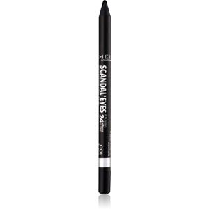 Rimmel ScandalEyes Waterproof Kohl Kajal vodeodolná ceruzka na oči odtieň 001 Black 1.3 g