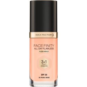 Max Factor Facefinity All Day Flawless dlhotrvajúci make-up SPF 20 odtieň 35 Pearl Beige 30 ml