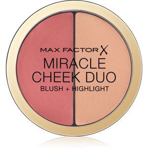 Max Factor Miracle Cheek Duo krémová lícenka a rozjasňovač odtieň 20 Brown Peach & Champagne 11 g