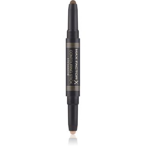 Max Factor Contouring Stick Eyeshadow krémové očné tiene v ceruzke odtieň 02 Warm Taupe & Amber Brown