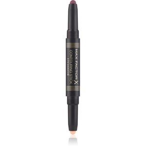 Max Factor Contouring Stick Eyeshadow krémové očné tiene v ceruzke odtieň 03 Burgundy & Pink Sand