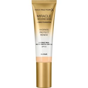 Max Factor Miracle Second Skin hydratačný krémový make-up SPF 20 odtieň 01 Fair 30 ml