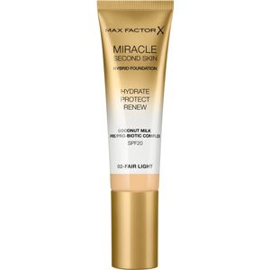 Max Factor Miracle Second Skin hydratačný krémový make-up SPF 20 odtieň 02 Fair Light 30 ml