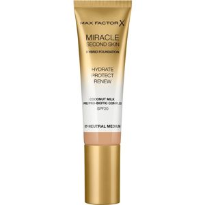 Max Factor Miracle Second Skin hydratačný krémový make-up SPF 20 odtieň 07 Neutral Medium 30 ml