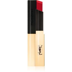 Yves Saint Laurent Rouge Pur Couture The Slim tenký zmatňujúci rúž s koženým efektom odtieň 1 Rouge Extravagant 2,2 g