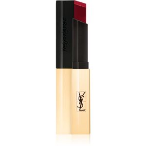 Yves Saint Laurent Rouge Pur Couture The Slim tenký zmatňujúci rúž s koženým efektom odtieň 18 Reverse Red 2,2 g