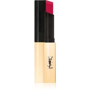 Yves Saint Laurent Rouge Pur Couture The Slim tenký zmatňujúci rúž s koženým efektom odtieň 27 Conflicting Crimson 2,2 g