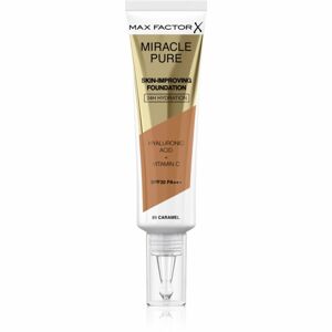 Max Factor Miracle Pure Skin dlhotrvajúci make-up SPF 30 odtieň 85 Caramel 30 ml