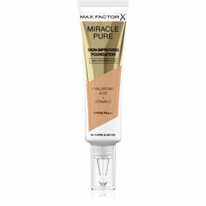 Max Factor Miracle Pure Skin dlhotrvajúci make-up SPF 30 odtieň 45 Warm Almond 30 ml