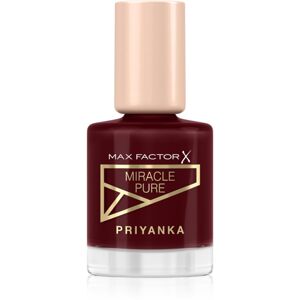 Max Factor x Priyanka Miracle Pure ošetrujúci lak na nechty odtieň 380 Bold Rosewood 12 ml