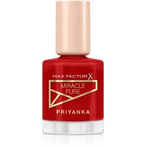 Max Factor x Priyanka Miracle Pure ošetrujúci lak na nechty odtieň 360 Daring Cherry 12 ml