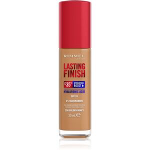 Rimmel Lasting Finish 35H Hydration Boost hydratačný make-up SPF 20 odtieň 350 Golden Honey 30 ml