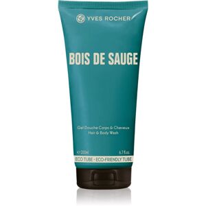 Yves Rocher Bois De Sauge sprchový gél na telo a vlasy pre mužov 200 ml