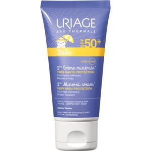 Uriage Bébé 1st Mineral Cream SPF 50+ minerálny krém na opaľovanie SPF 50+ 50 ml