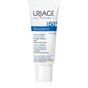 Uriage Bariéderm Cica-Cream with Copper-Zinc SPF 50+ reparačný krém s obsahom medi a zinku SPF 50+ 40 ml
