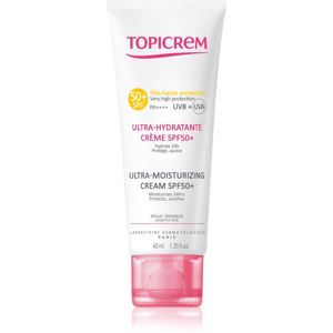 Topicrem UH FACE Ultra-Moisturizing Cream SPF 50+ krém na opaľovanie SPF 50+ na telo a tvár 40 ml