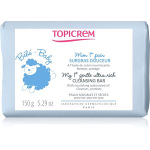 Topicrem BABY My 1st Gentle Ultra-Rich Cleansing Bar jemné čistiace mydlo pre bábätká a deti 150 g