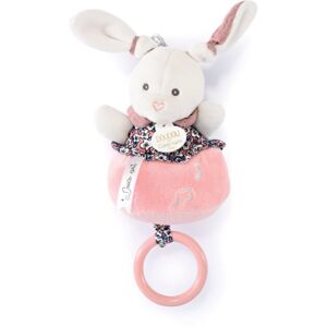 Doudou Gift Set Soft Toy with Music Box plyšová hračka s melódiou Pink Rabbit 1 ks