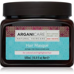 Arganicare Argan Oil & Shea Butter Hair Masque hĺbkovo hydratačná maska pre farbené vlasy 500 ml
