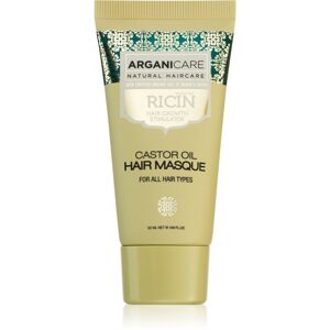 Arganicare Ricin Hair Growth Stimulator posilňujúca maska pre slabé vlasy s tendenciou vypadávať pre všetky typy vlasov 50 ml