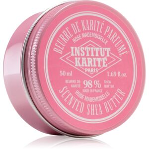 Institut Karité Paris Rose Mademoiselle 98% Scented Shea Butter bambucké maslo s parfumáciou 50 ml