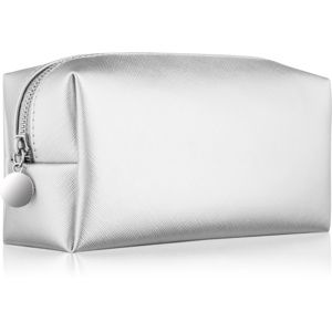 Notino Basic Collection kozmetická taška dámska malá strieborná (21 × 9 × 7 cm)