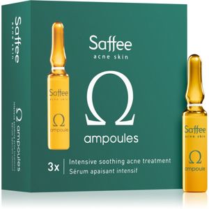 Saffee Acne Skin Omega Ampoules - 3x Intensive Soothing Acne Treatment ampuly – 3-dňový štartovací balíček pre zmiernenie prejavov akné 3x2 ml