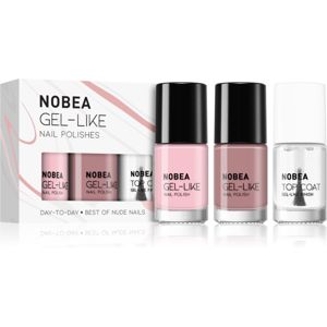 NOBEA Day-to-Day Gel-Like Nail Polishes sada lakov na nechty Best of Nude Nails
