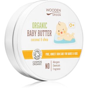 WoodenSpoon Organic Coconut & Shea telové maslo pre deti od narodenia 100 ml