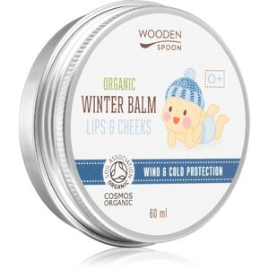 WoodenSpoon Organic Wind & Cold Protection ochranný krém na tvár a balzam na pery 2 v 1 pre deti 60 ml