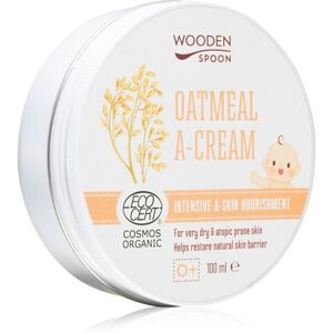 WoodenSpoon Oatmeal A-Cream výživný upokojujúci krém pre suchú až atopickú pokožku 100 ml