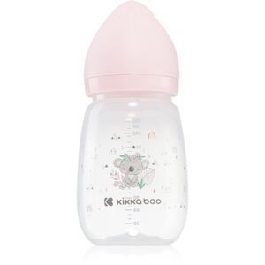 Kikkaboo Savanna Anti-colic Baby Bottle dojčenská fľaša 3 m+ Pink 260 ml