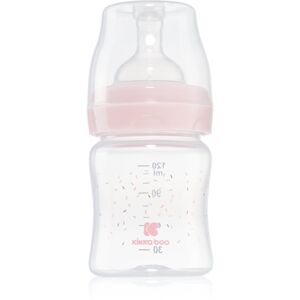 Kikkaboo Hippo Dreams dojčenská fľaša 0 m+ Pink 120 ml