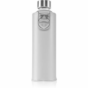 EQUA Mismatch Grey Dove sklenená fľaša na vodu + obal 750 ml