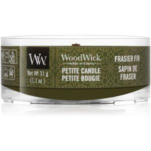 Woodwick Frasier Fir votívna sviečka s dreveným knotom 31 g