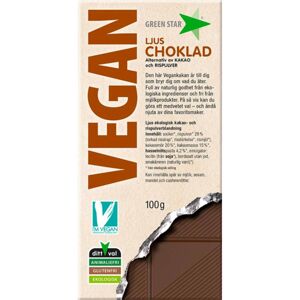 Green Star Vegan Milk Chocolate mliečna čokoláda v BIO kvalite 100 g