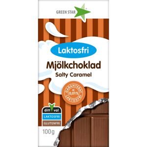 Green Star Lactose-free Milk Chocolate with Salted Caramel mliečna čokoláda bez laktózy 100 g