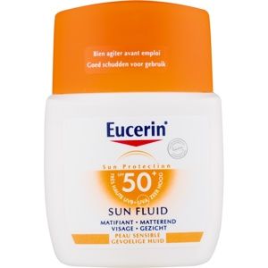 Eucerin Sun Sensitive Protect ochranný zmatňujúci fluid na tvár SPF 50+ 50 ml