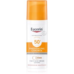Eucerin Sun Photoaging Control CC krém na opaľovanie SPF 50+ odtieň Medium 50 ml