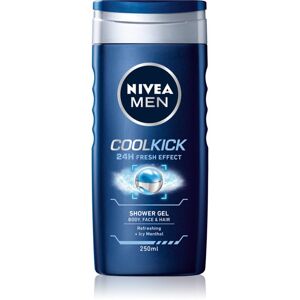 Nivea Men Cool Kick sprchový gél na tvár, telo a vlasy 250 ml