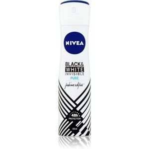 Nivea Invisible Black & White Pure antiperspirant deodorant proti bielym a žltým škvrnám 150 ml
