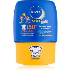 Nivea Sun Kids detské mlieko na opaľovanie do vrecka SPF 50+ 50 ml