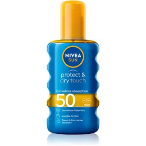 Nivea Sun Protect & Dry Touch neviditeľný sprej na opaľovanie SPF 50 200 ml