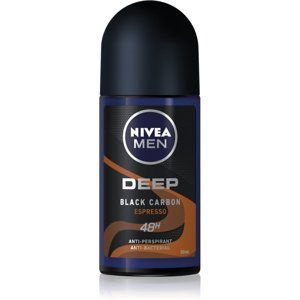Nivea Men Deep guličkový antiperspirant pre mužov Black Carbon Espresso 50 ml