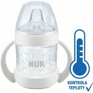 NUK Nature Sense dojčenská fľaša s držadlami 6m+ White 150 ml